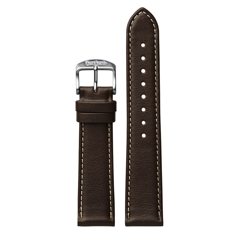 PIONEER 417 ES 39mm Calf Leather Strap (Brown without rivets)