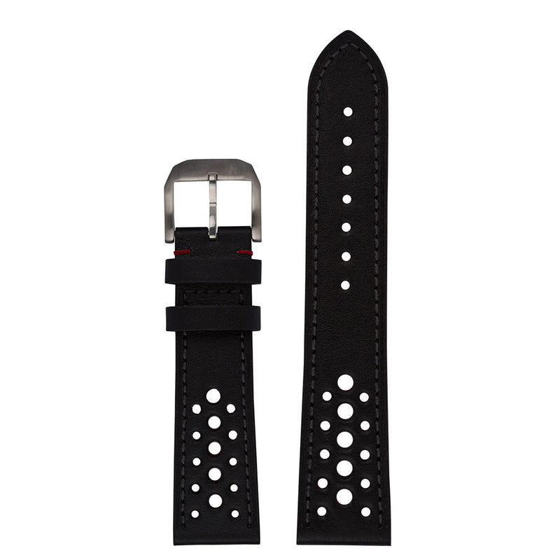 RACEMASTER calf leather strap in racing design (23 mm)